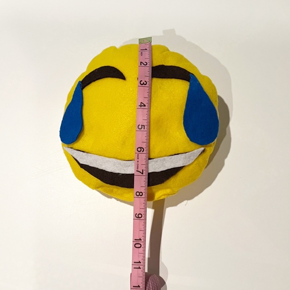 Crying Laughing Face Emoji Pillow - Picture 3 of 3